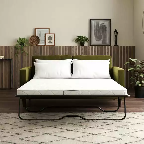 Dunelm Zoe Velvet 3 Seater Sofa Bed