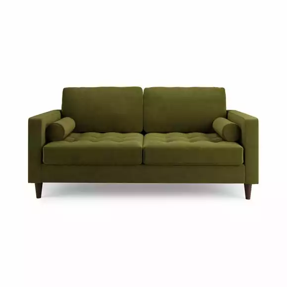 Dunelm Zoe Velvet 3 Seater Sofa Bed - Image 5