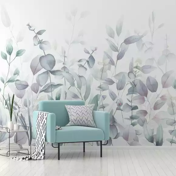 Dunelm Watercolour Leaves Mural