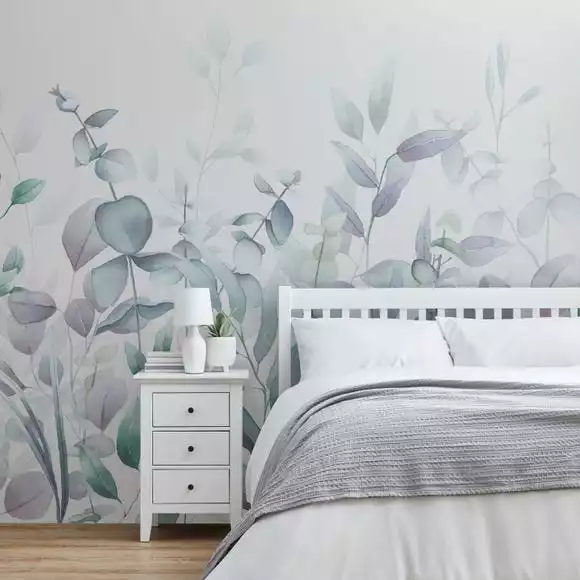 Dunelm Watercolour Leaves Mural - Image 2