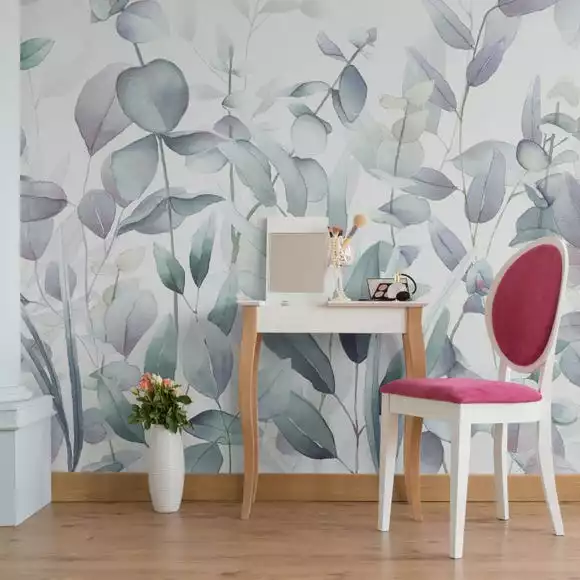 Dunelm Watercolour Leaves Mural - Image 3