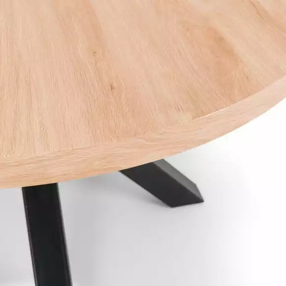 Julian Bowen Berwick Round Dining Table Oak - Image 3