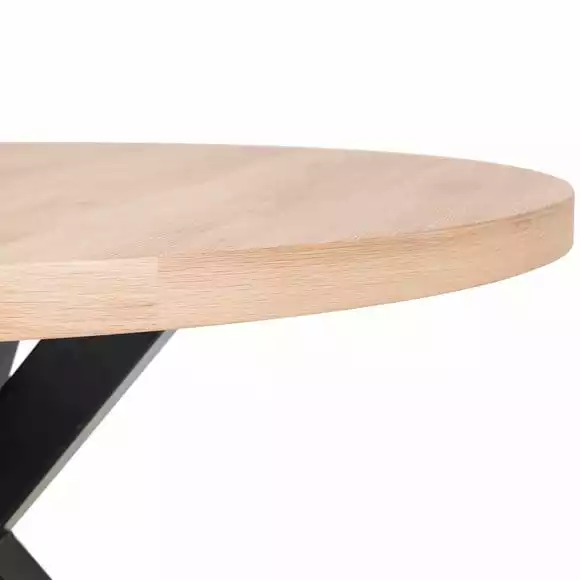 Julian Bowen Berwick Round Dining Table Oak - Image 4