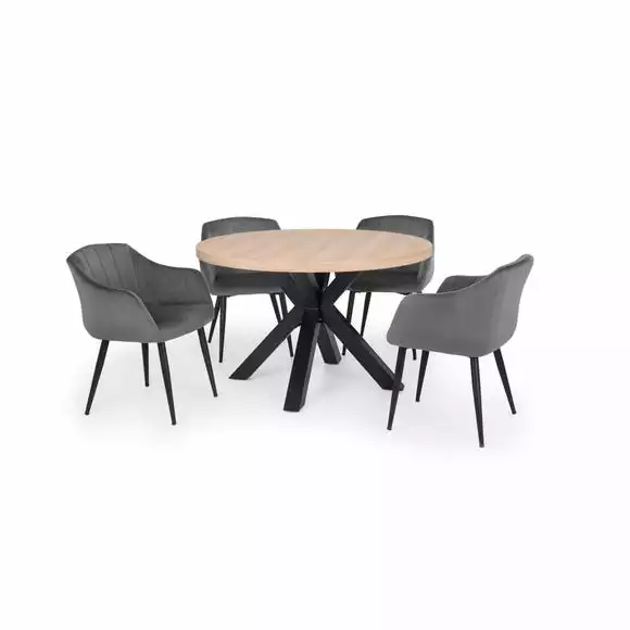 Julian Bowen Berwick Round Dining Table Oak - Image 6