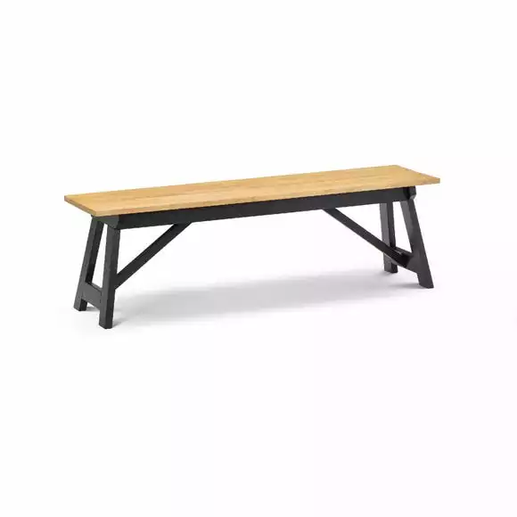 Julian Bowen Hockley Dining Bench Oak - Image 2