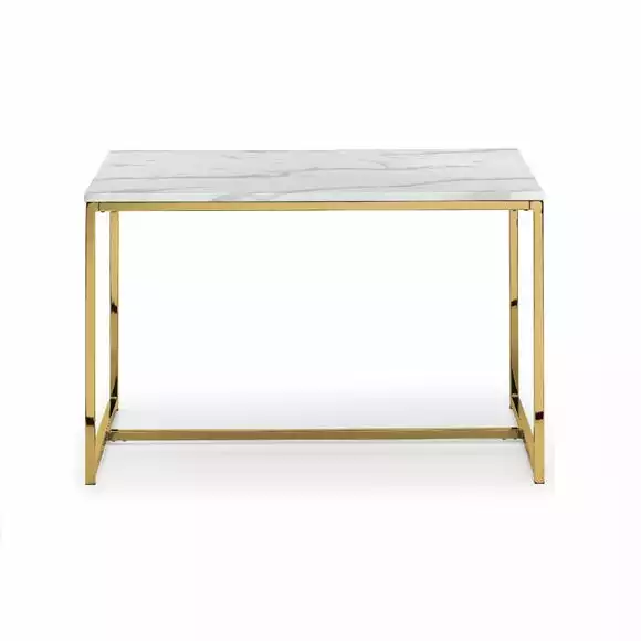 Julian Bowen Scala Rectangular Dining Table Gold - Image 2