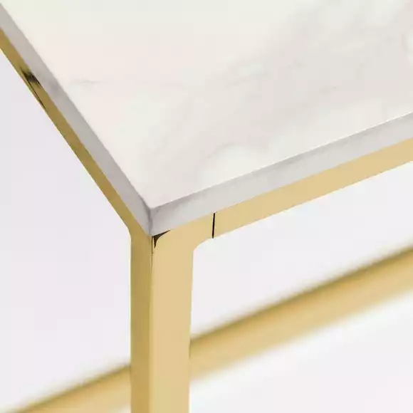 Julian Bowen Scala Rectangular Dining Table Gold - Image 4