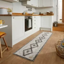 Dunelm PractiRug Millie Washable Aztec Runner