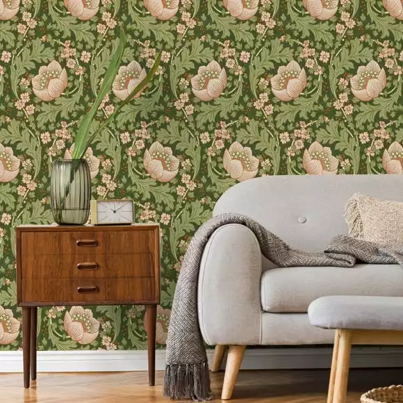 Dunelm Arts Crafts Floral Multi Wallpaper - Image 4