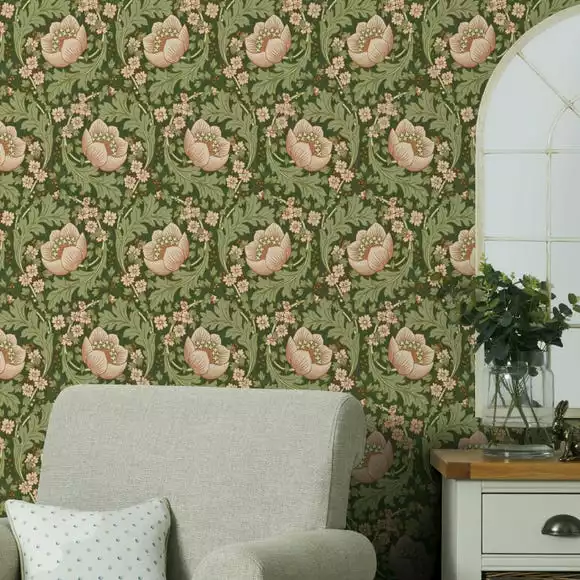 Dunelm Arts Crafts Floral Multi Wallpaper - Image 5