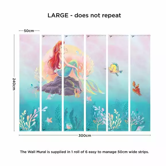Disney The Little Mermaid Large Mural - Image 2