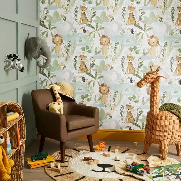 Dunelm Jungle Friends Wallpaper
