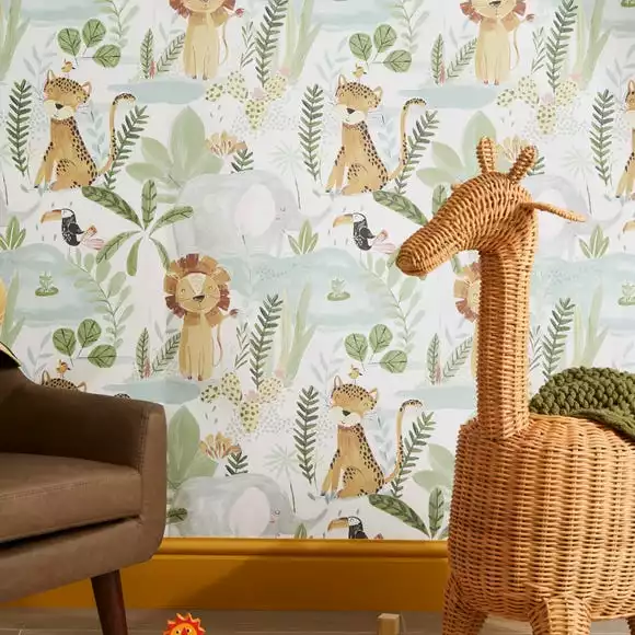 Dunelm Jungle Friends Wallpaper - Image 4