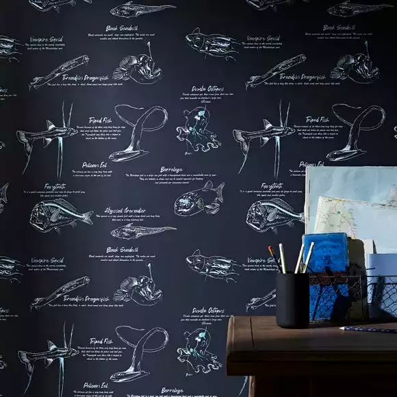 Natural History Museum Sea Creatures Wallpaper - Image 2