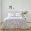Dunelm Floral Stem Purple Duvet Cover And Pillowcase Set