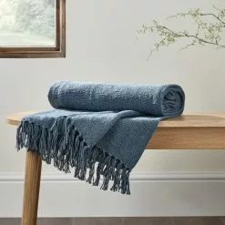 Dunelm Aris Cotton Weave 130cm X 180cm Throw
