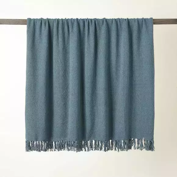 Dunelm Aris Cotton Weave 130cm X 180cm Throw - Image 2