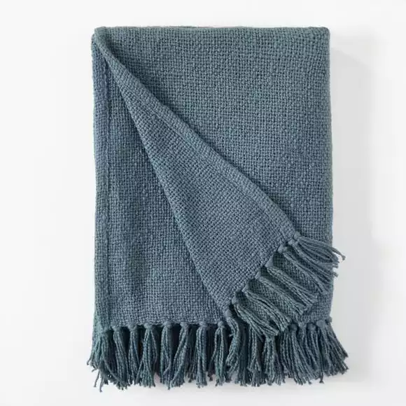 Dunelm Aris Cotton Weave 130cm X 180cm Throw - Image 3