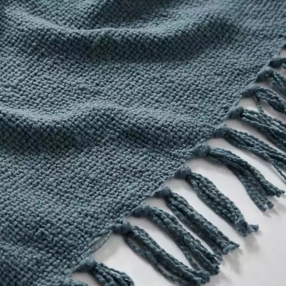 Dunelm Aris Cotton Weave 130cm X 180cm Throw - Image 4