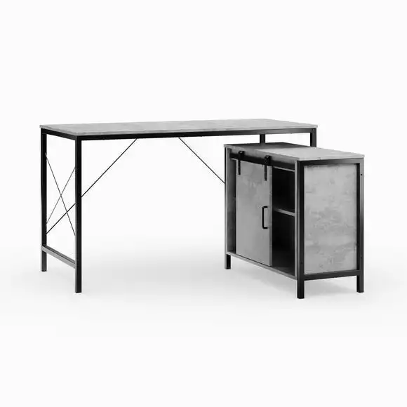 Dunelm Edwin Storage Desk Grey - Image 2