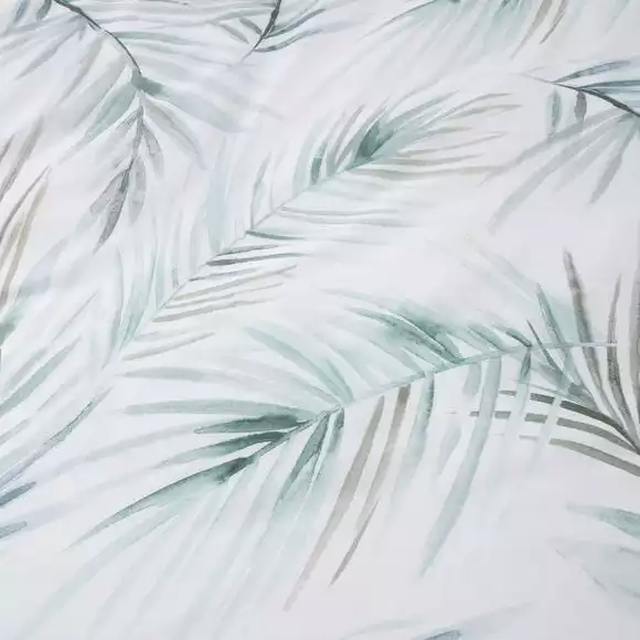 Dunelm Serenity Palm Leaf Seafoam Duvet Cover And Pillowcase Set - Image 5