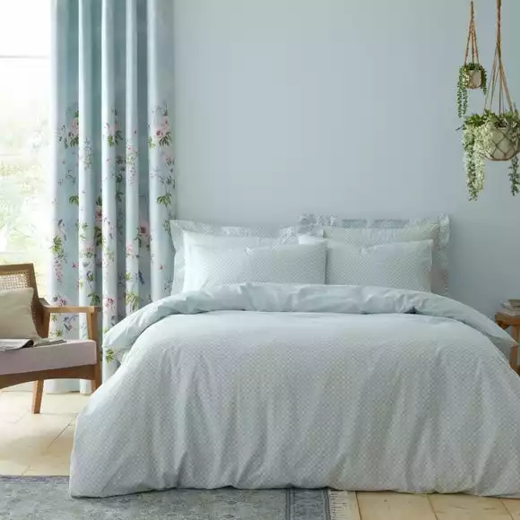 Dunelm Chinoiserie Bird Seafoam Duvet Cover And Pillowcase Set - Image 2