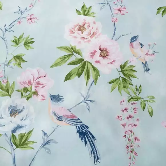 Dunelm Chinoiserie Bird Seafoam Duvet Cover And Pillowcase Set - Image 5