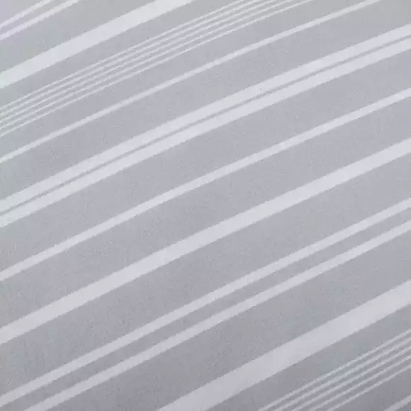 Dunelm Tristan Stripe Grey Duvet Cover And Pillowcase Set - Image 6