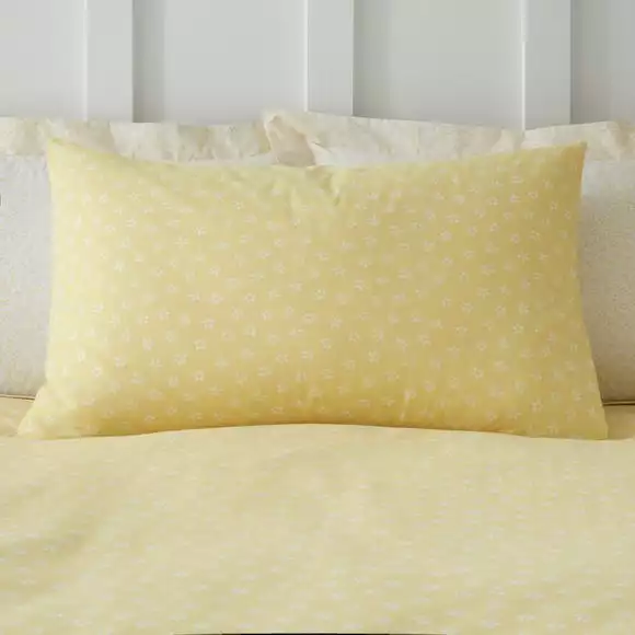 Dunelm Florrie Yellow Duvet Cover And Pillowcase Set - Image 3