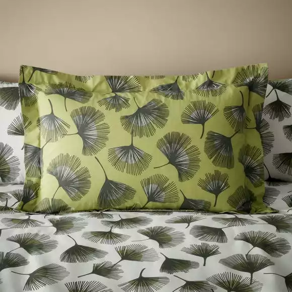 Dunelm Modern Ginko Fern Duvet Cover And Pillowcase Set - Image 4