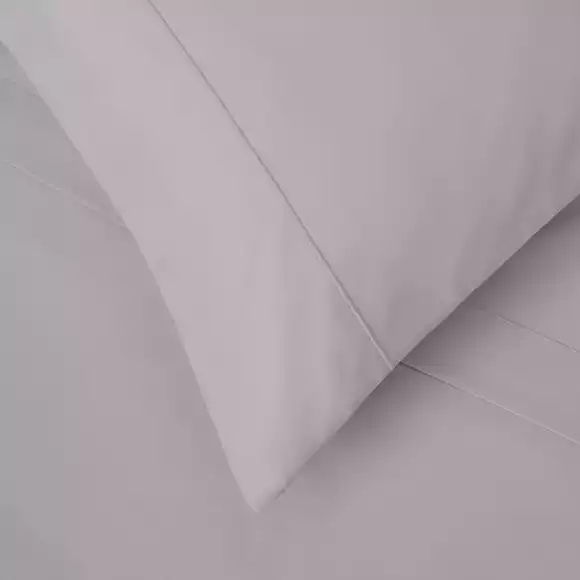 Dorma 300 Thread Count 100% Cotton Sateen Plain Cuffed Pillowcase - Image 3