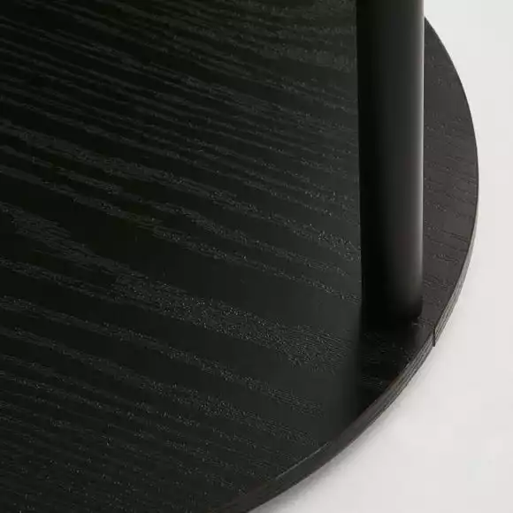 Dunelm Aiko Side Table With 1 LED Light Black And Faux Marble - Image 4