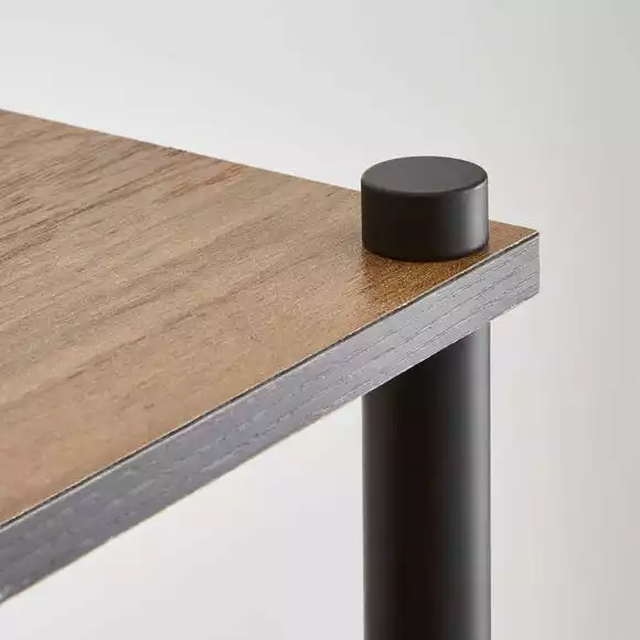 Dunelm Fulton Wall Unit With LED Lights Rustic Pine - Image 4