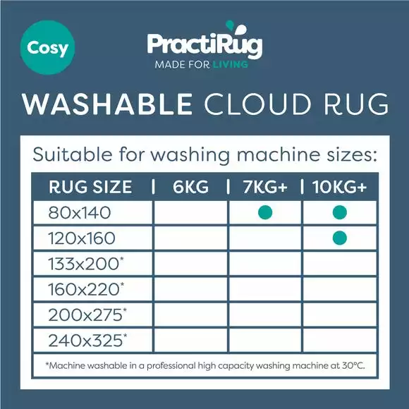 Dunelm Cloud Washable Shaggy Rug - Image 6