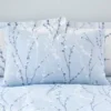 Dunelm Belle Blue Standard Pillowcase Pair