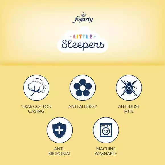 Fogarty Little Sleepers Anti Allergy Cot Bed Pillow - Image 4