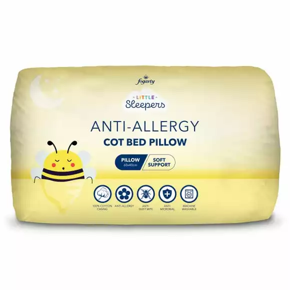 Fogarty Little Sleepers Anti Allergy Cot Bed Pillow - Image 5