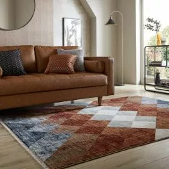Dunelm Cooper Geo Rug