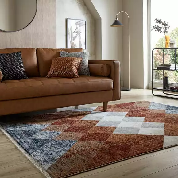 Dunelm Cooper Geo Rug