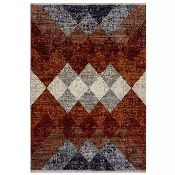 Dunelm Cooper Geo Rug - Image 2
