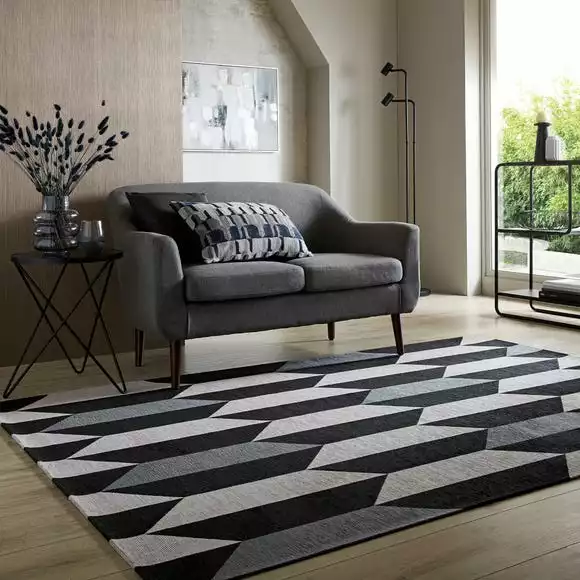 Dunelm Industrial Geo Rug