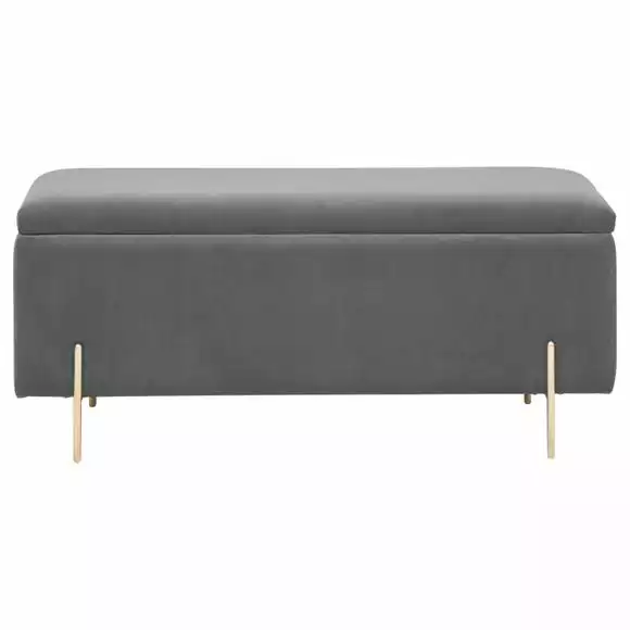 GFW Mystica Velour Ottoman Storage Bench - Image 4
