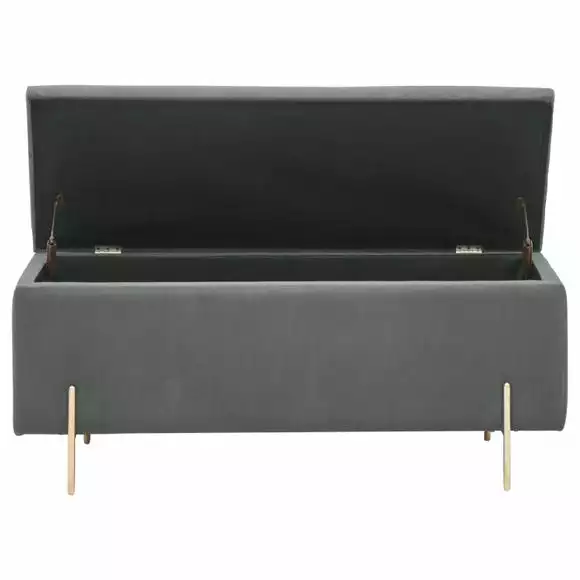 GFW Mystica Velour Ottoman Storage Bench - Image 5