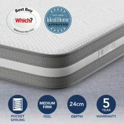 Silentnight S Geltex 1000 Pocket Sprung Mattress