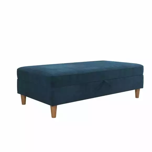 Dorel Hartford Chenille Storage Ottoman - Image 2
