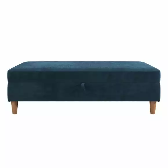 Dorel Hartford Chenille Storage Ottoman - Image 4