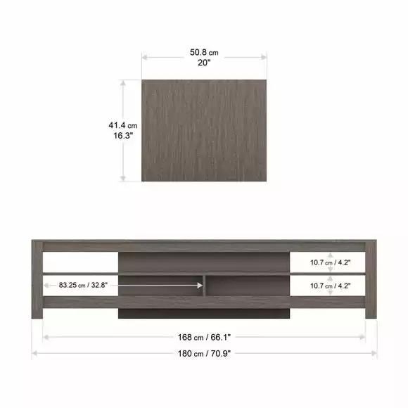 AVF Calibre Wide TV Stand 180cm, Oak Effect - Image 5