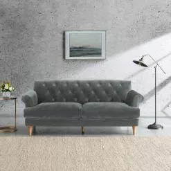 Leader Lifestyle Jazz Velvet 3 Seater Sofa