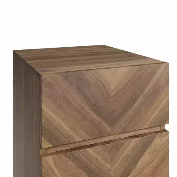 GFW Taranto 3 Drawer Bedside Table - Image 4