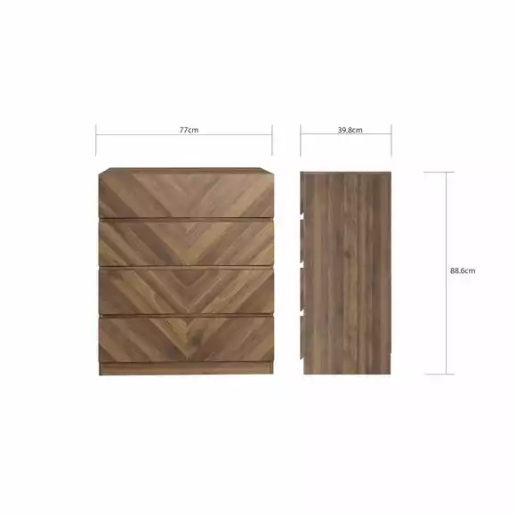 GFW Taranto 4 Drawer Chest - Image 6